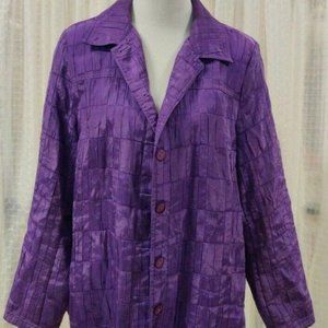 Tan Jay Purple Jacket Vintage Size 16 Indonesia